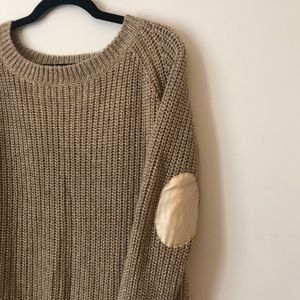 2/$30 Zara Knit Metallic Gold Sweater